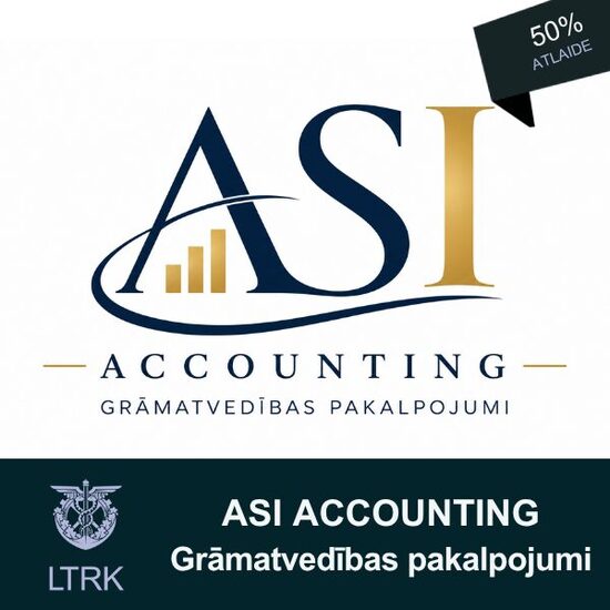50% atlaide grāmatvedības pakalpojumiem