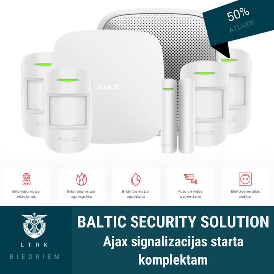 50% atlaide Ajax signalizacijas starta komplektam
