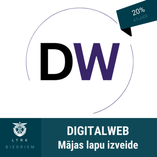 20% atlaide mājas lapas izveidei