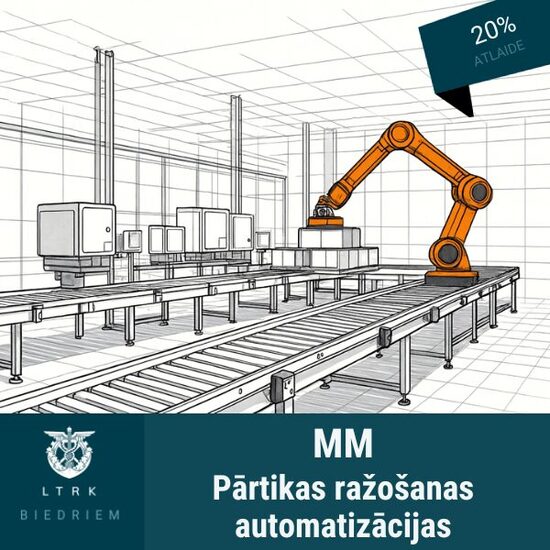 20% atlaide pārtikas ražošanas automatizācijas konsultācijām un projekta izstrādei