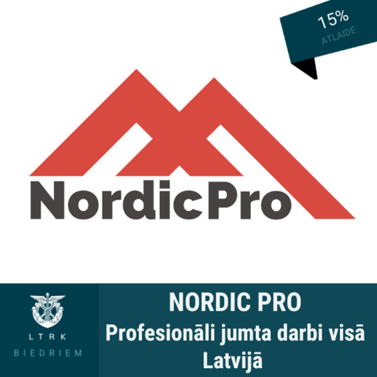 15% atlaide profesionāliem jumta darbiem visā Latvijā 