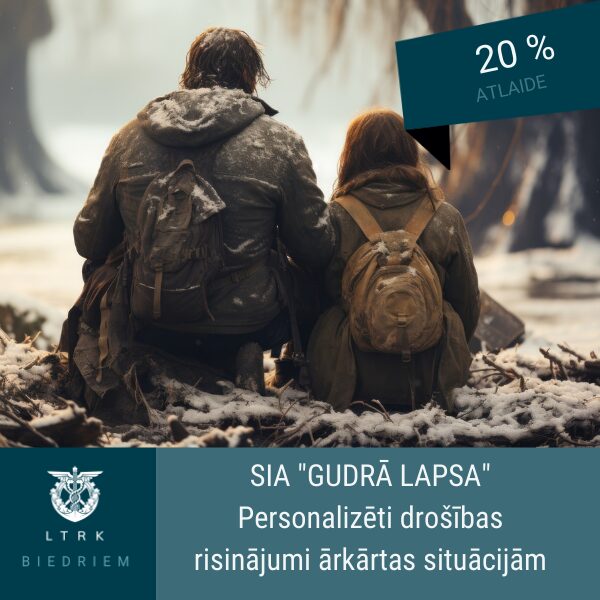 20% atlaide personalizētiem drošības risinājumiem ārkārtas situācijām