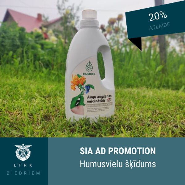 20% atlaide humusvielu šķīdumam