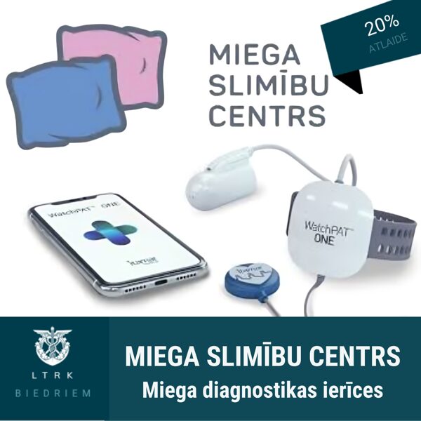 20% atlaide vienreiz lietojamai miega diagnostikas ierīcei "WatchPAT ONE"