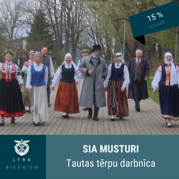 15% atlaidi dārgākajam izstrādājumam, ja pasūtījumā iekļautas vismaz 3 vienības