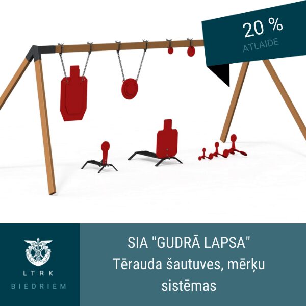 20% atlaide tērauda šautuvēm, mērķu sistēmām